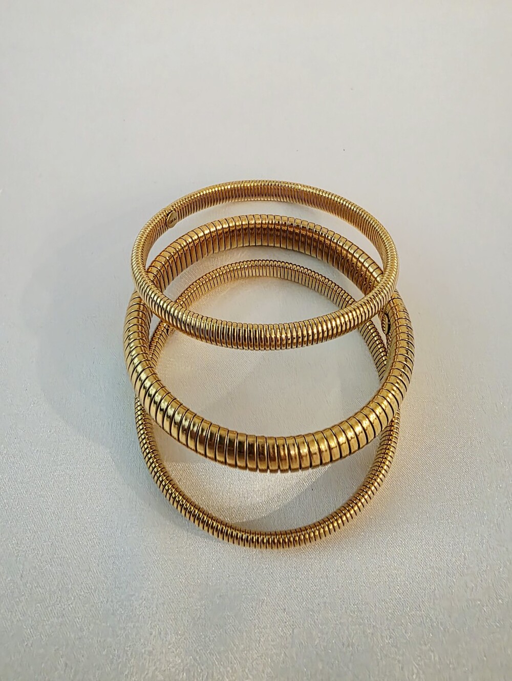 Luv Aj Flex Snake Chain Bracelet Set, Goldplated New